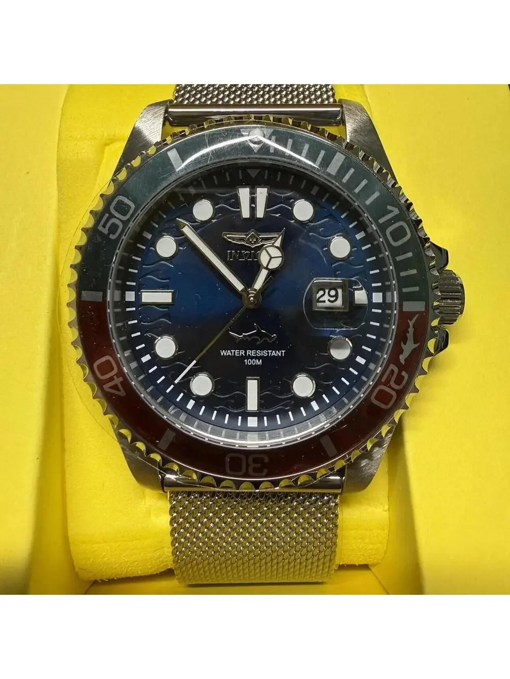 Invicta Pro Diver Curve Mens Watch 43mm, Brand New 47175 NWT